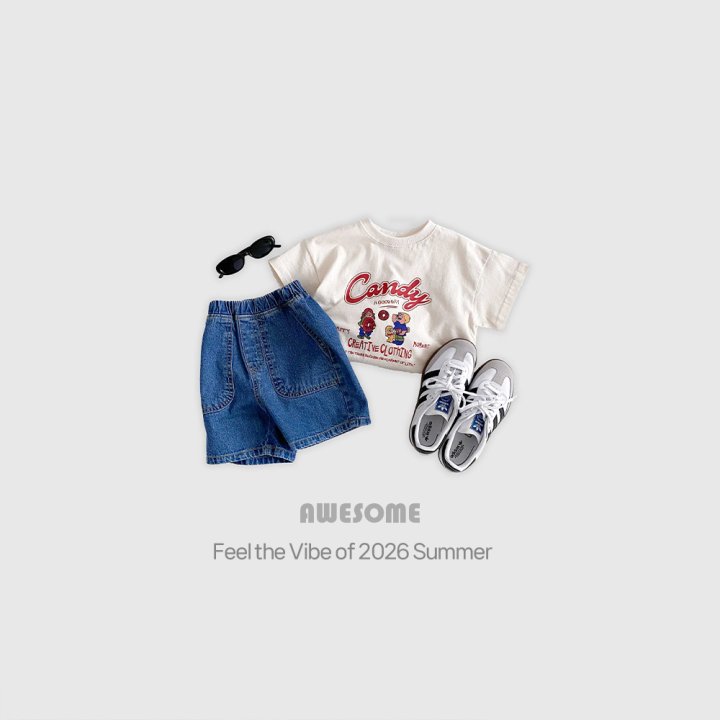 Awesome Bebe - Korean Children Fashion - #childrensboutique - Candy Short Sleeve Tee - 2