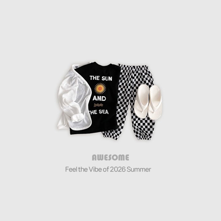 Awesome Bebe - Korean Children Fashion - #designkidswear - Check Ice Jogger Pants - 2