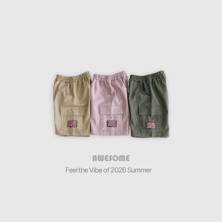 Awesome Bebe - Korean Children Fashion - #discoveringself - Cargo Label Half Pants - 11
