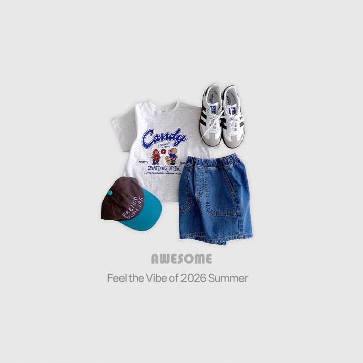 Awesome Bebe - Korean Children Fashion - #designkidswear - Candy Short Sleeve Tee - 4