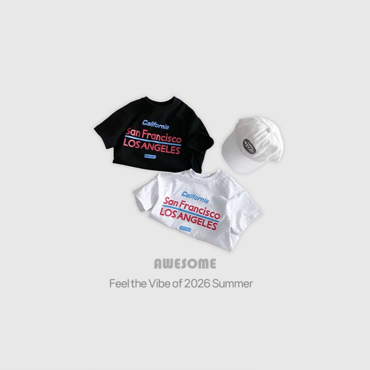 Awesome Bebe - Korean Children Fashion - #fashionkids - California Short Sleeve Tee - 6