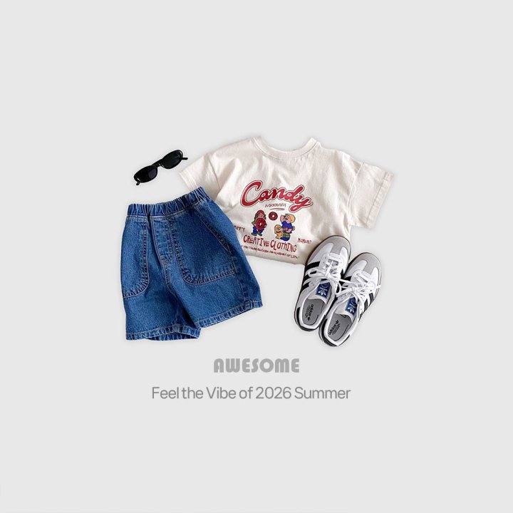 Awesome Bebe - Korean Children Fashion - #kidsshorts - Pocket Denim Pants - 2