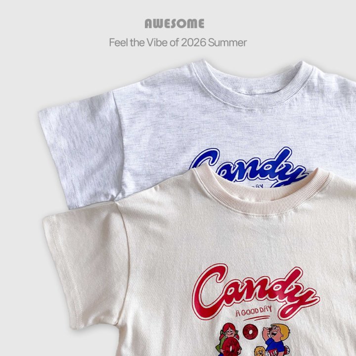 Awesome Bebe - Korean Children Fashion - #kidsstore - Candy Short Sleeve Tee - 7