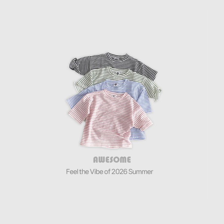 Awesome Bebe - Korean Children Fashion - #kidsstore - Stripe Tee