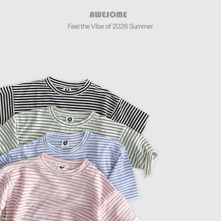 Awesome Bebe - Korean Children Fashion - #kidzfashiontrend - Stripe Tee - 2