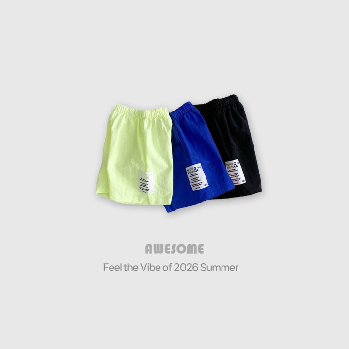 Awesome Bebe - Korean Children Fashion - #kidzfashiontrend - Color Rustling Half Pants - 2