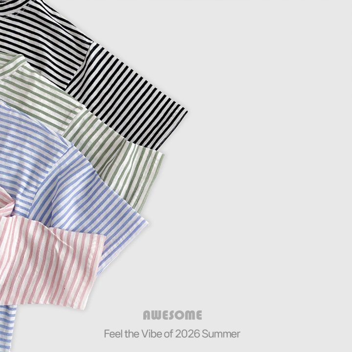 Awesome Bebe - Korean Children Fashion - #magicofchildhood - Stripe Tee - 5