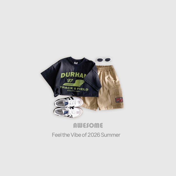 Awesome Bebe - Korean Children Fashion - #minifashionista - Cargo Label Half Pants - 4