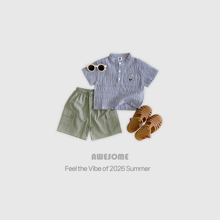 Awesome Bebe - Korean Children Fashion - #prettylittlegirls - Linen Cargo Half Pants - 3