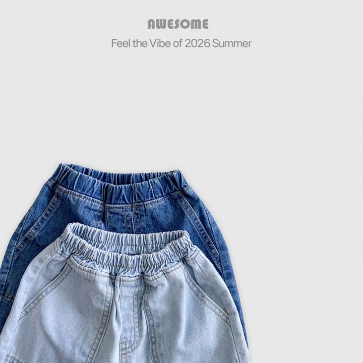 Awesome Bebe - Korean Children Fashion - #prettylittlegirls - Pocket Denim Pants - 9