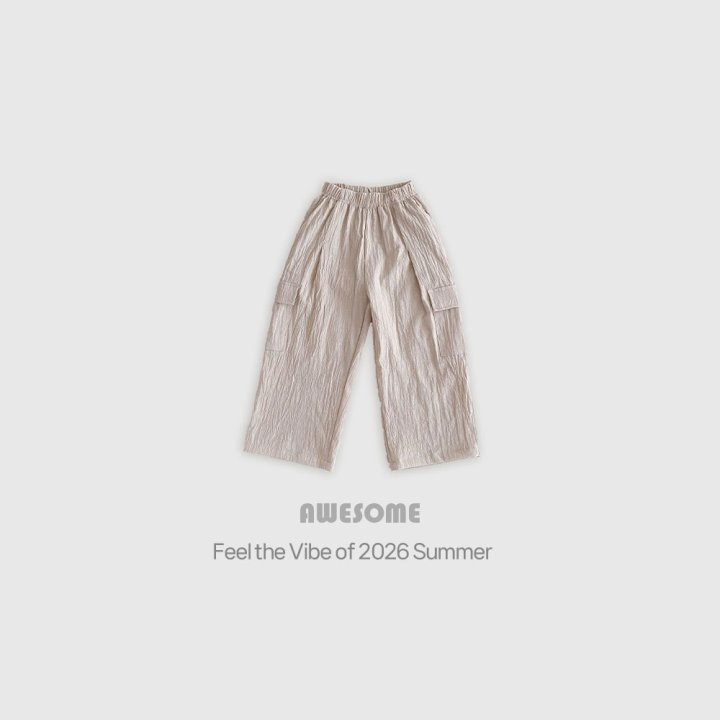 Awesome Bebe - Korean Children Fashion - #prettylittlegirls - Linen Cargo Pants - 6