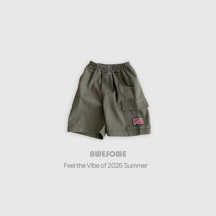Awesome Bebe - Korean Children Fashion - #stylishchildhood - Cargo Label Half Pants - 7