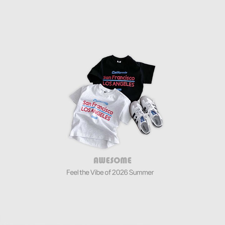 Awesome Bebe - Korean Children Fashion - #stylishchildhood - California Short Sleeve Tee
