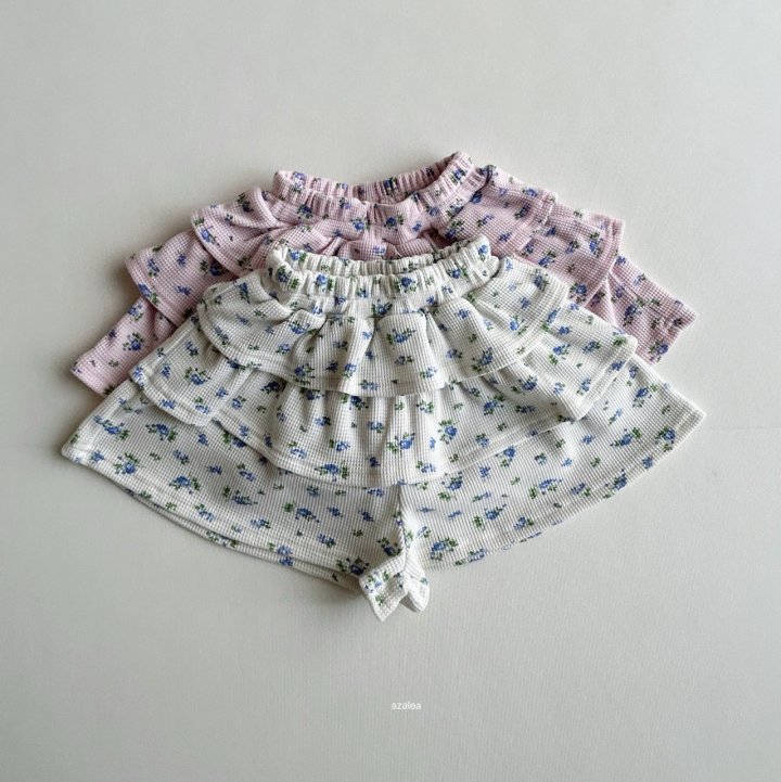 Azalea - Korean Children Fashion - #Kfashion4kids - Berry Waffle Tiered Pants - 3