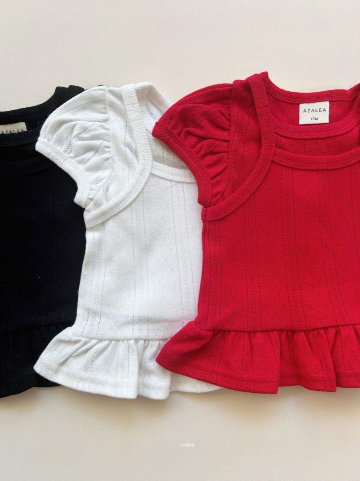 Azalea - Korean Children Fashion - #childofig - Red Flavor Sleeveless Set - 7