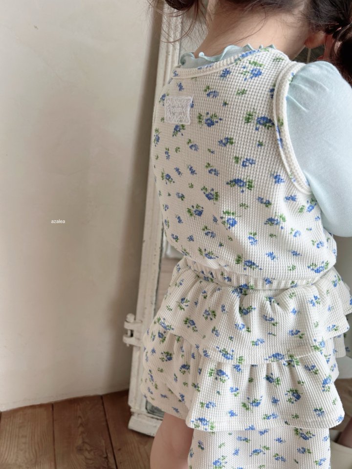 Azalea - Korean Children Fashion - #childofig - Berry Waffle Tiered Pants - 11