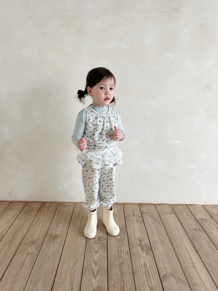 Azalea - Korean Children Fashion - #designkidswear - Berry Waffle Jogger Pants - 12