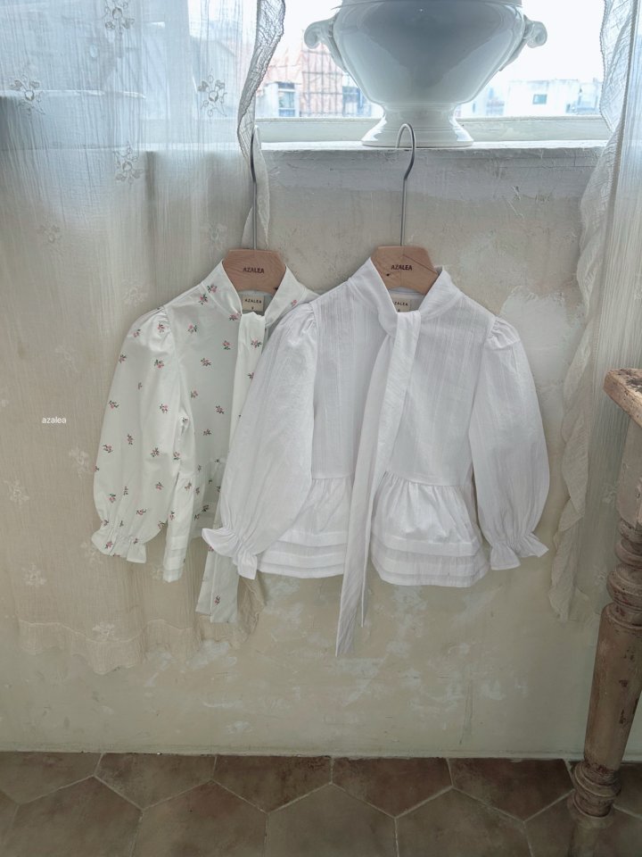 Azalea - Korean Children Fashion - #designkidswear - Alice Ribbon Blouse - 8