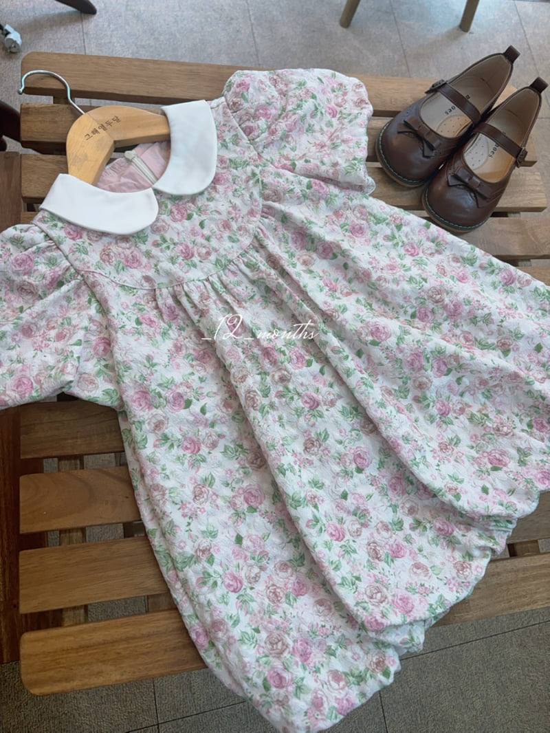 Azalea - Korean Children Fashion - #fashionkids - Jacquard Rose One-piece - 2
