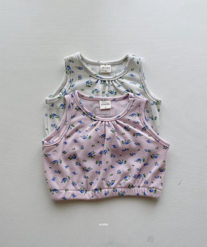 Azalea - Korean Children Fashion - #kidzfashiontrend - Berry Waffle Vest - 3