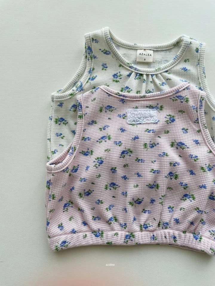 Azalea - Korean Children Fashion - #littlefashionista - Berry Waffle Vest - 5