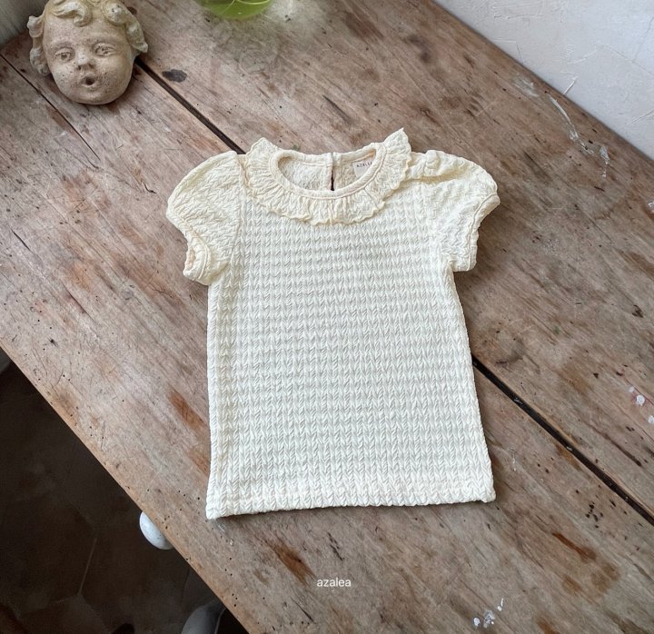 Azalea - Korean Children Fashion - #magicofchildhood - Zigzag Frill Tee - 5