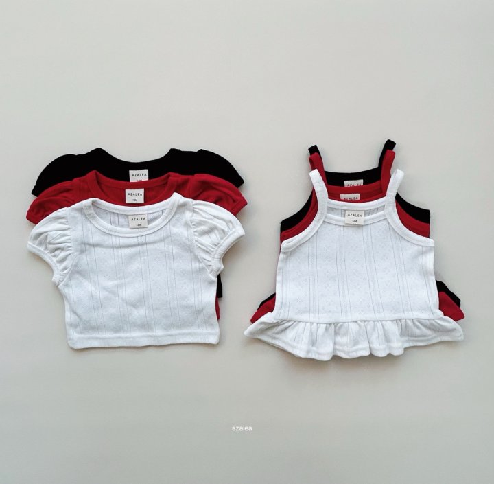Azalea - Korean Children Fashion - #magicofchildhood - Red Flavor Sleeveless Set - 3