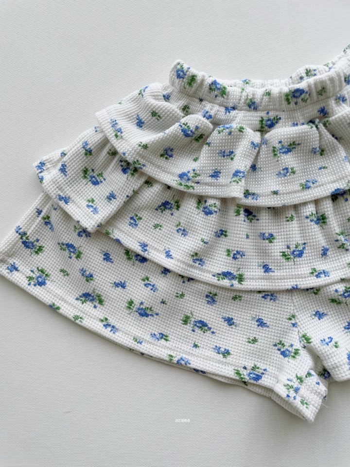 Azalea - Korean Children Fashion - #magicofchildhood - Berry Waffle Tiered Pants - 5