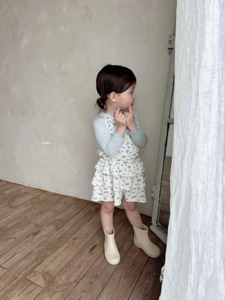 Azalea - Korean Children Fashion - #minifashionista - Berry Waffle Vest - 7