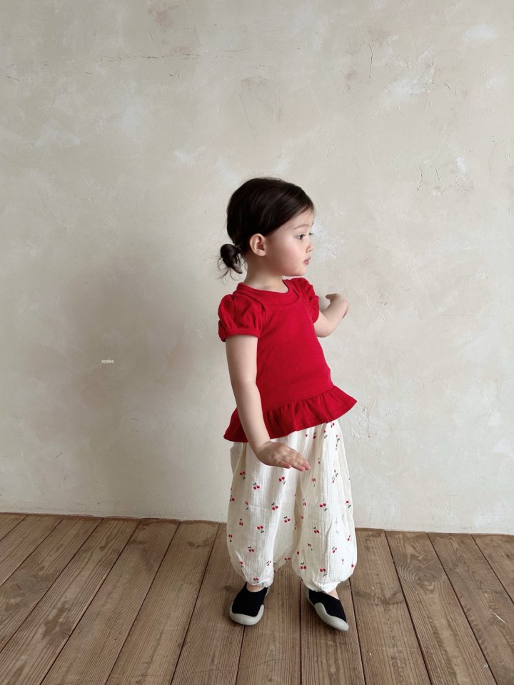 Azalea - Korean Children Fashion - #prettylittlegirls - Cherry Bubble Pants - 11