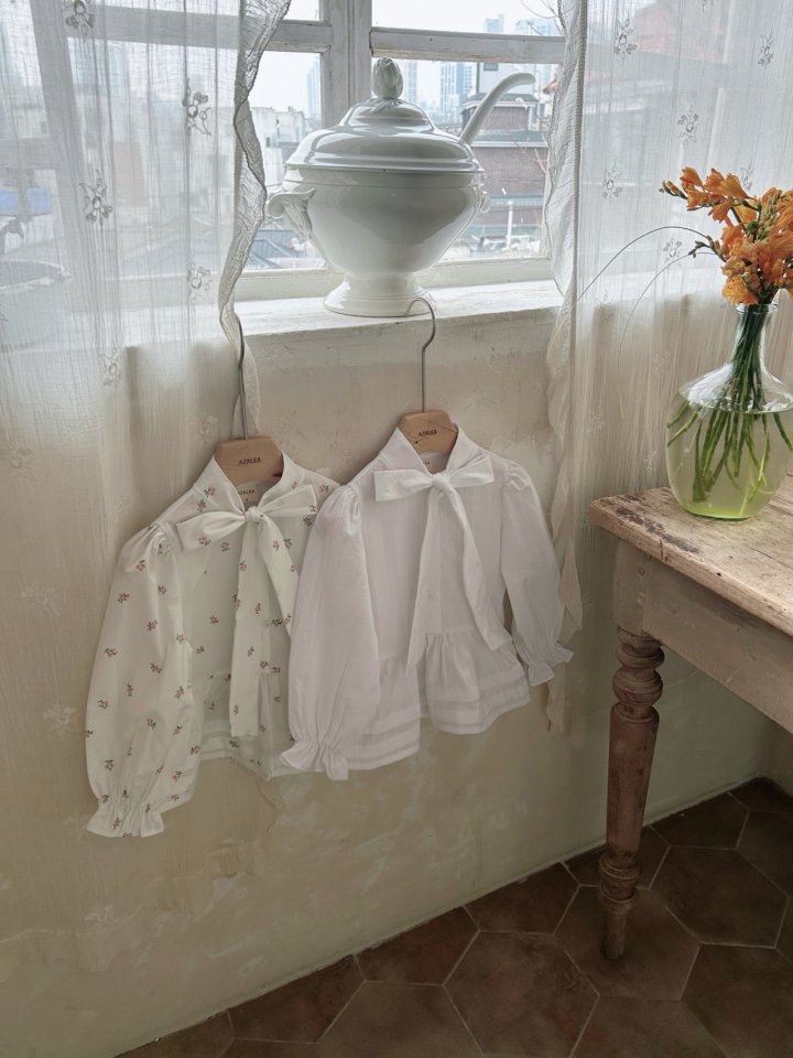 Azalea - Korean Children Fashion - #prettylittlegirls - Alice Ribbon Blouse - 2