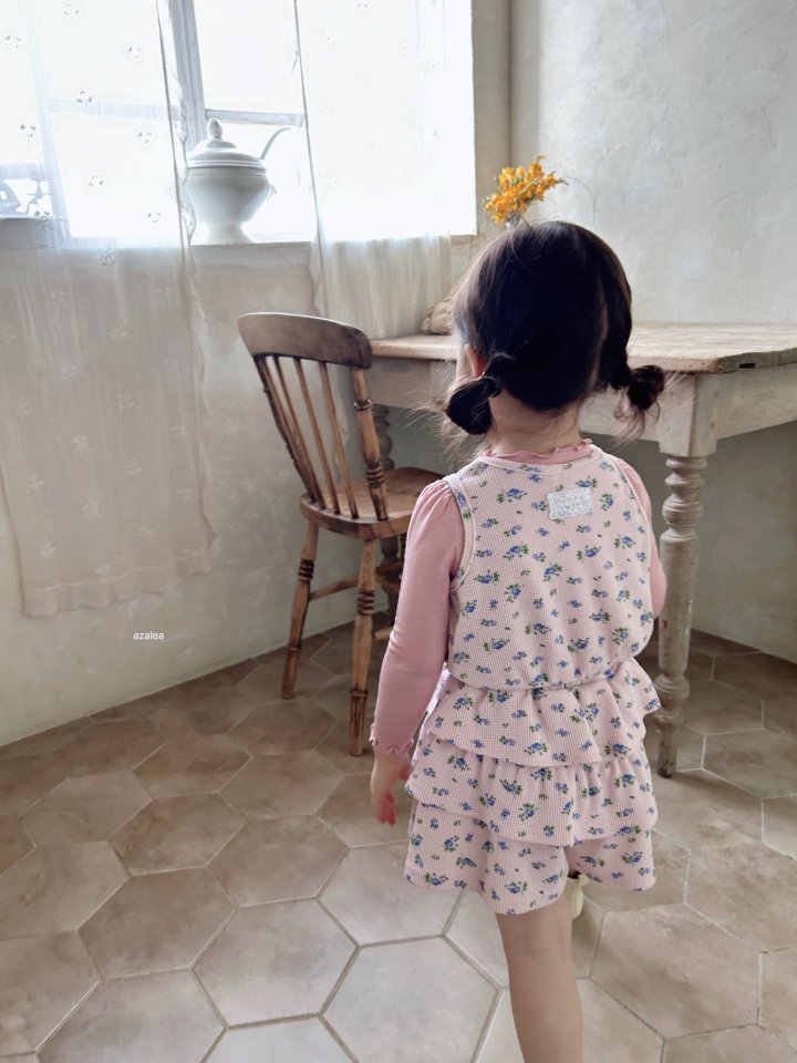 Azalea - Korean Children Fashion - #stylishchildhood - Berry Waffle Vest - 11