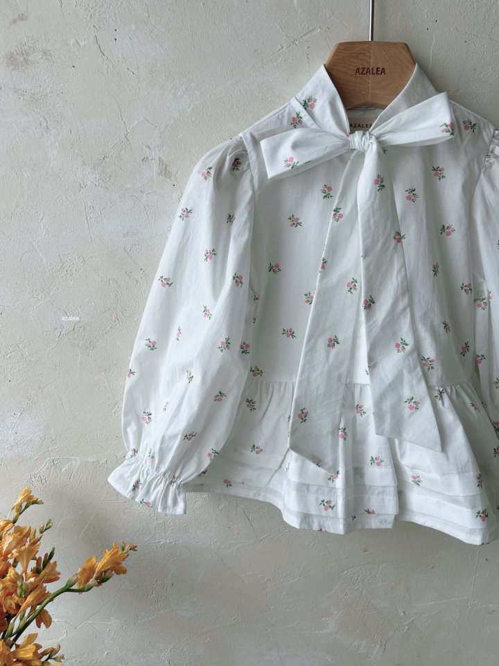 Azalea - Korean Children Fashion - #stylishchildhood - Alice Ribbon Blouse - 5