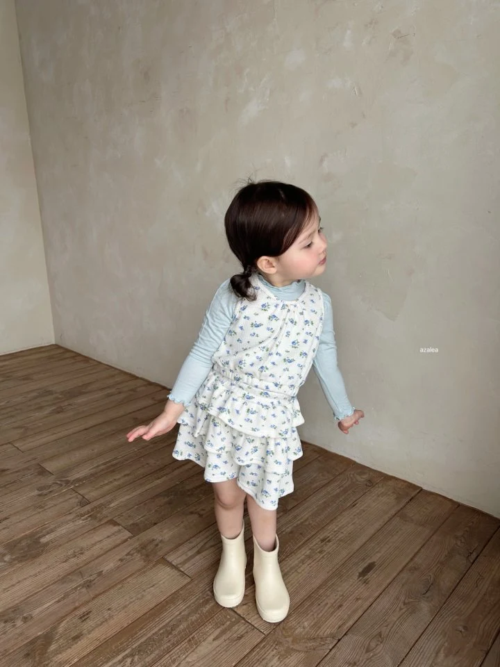 Azalea - Korean Children Fashion - #todddlerfashion - Berry Waffle Vest - 9