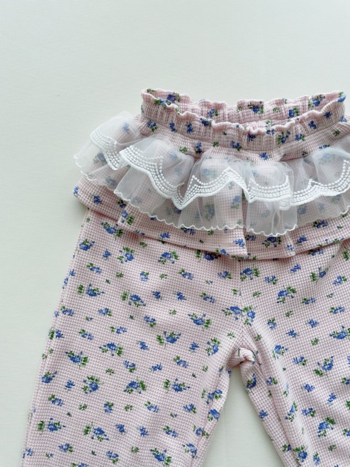 Azalea - Korean Children Fashion - #todddlerfashion - Berry Waffle Jogger Pants - 7