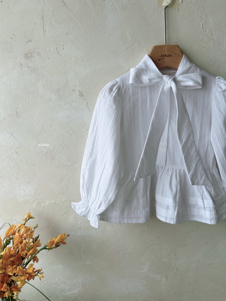 Azalea - Korean Children Fashion - #todddlerfashion - Alice Ribbon Blouse - 3