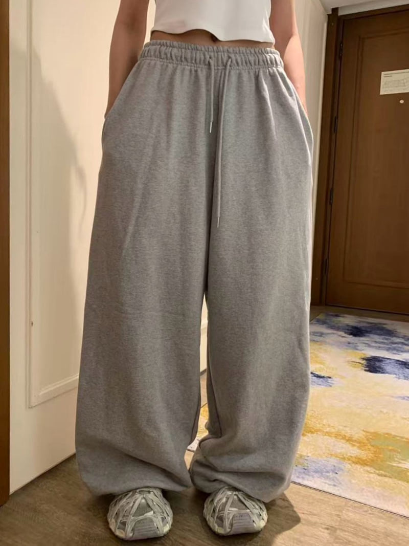 Badcalm - Korean Women Fashion - #momslook - Basic Jogger Pants