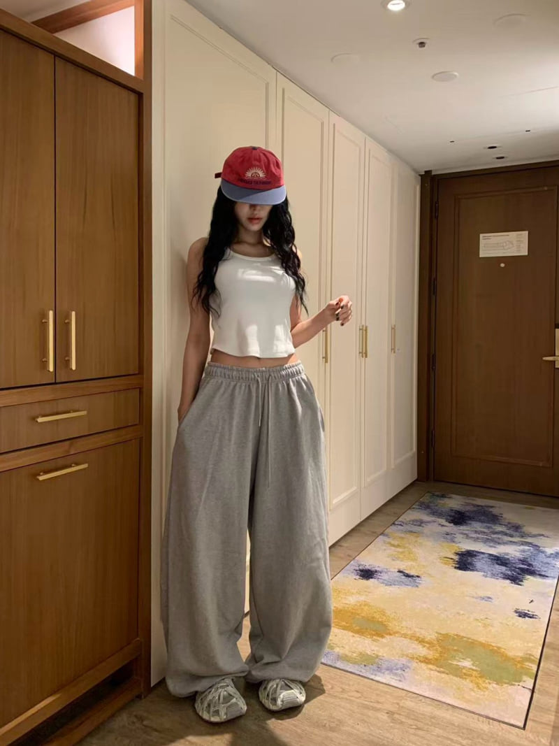 Badcalm - Korean Women Fashion - #momslook - Basic Jogger Pants - 3
