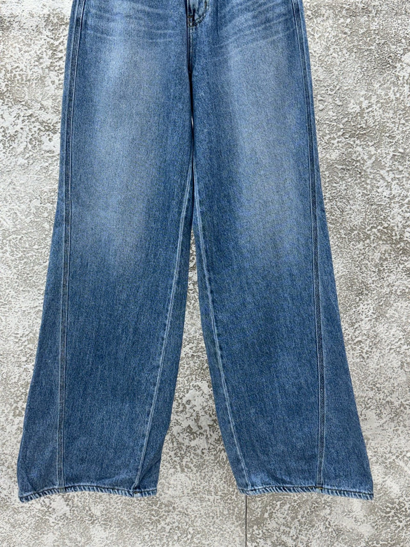 Badcalm - Korean Women Fashion - #momslook - Line Wide Bootcut Pants - 12