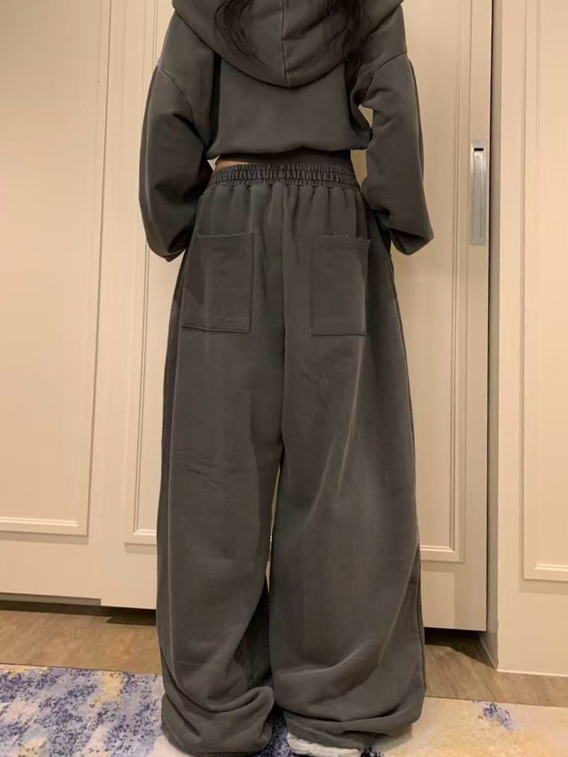 Badcalm - Korean Women Fashion - #momslook - Vintage Pigment Pants - 7