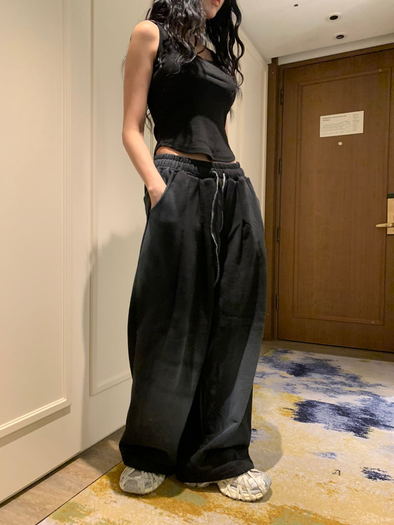 Badcalm - Korean Women Fashion - #momslook - Dirty Pintuck Pants - 3