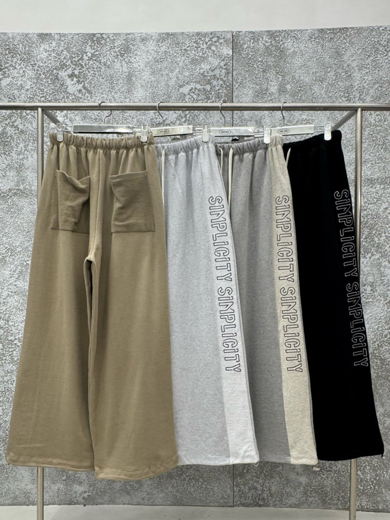 Badcalm - Korean Women Fashion - #momslook - City Embroidery Pants - 12