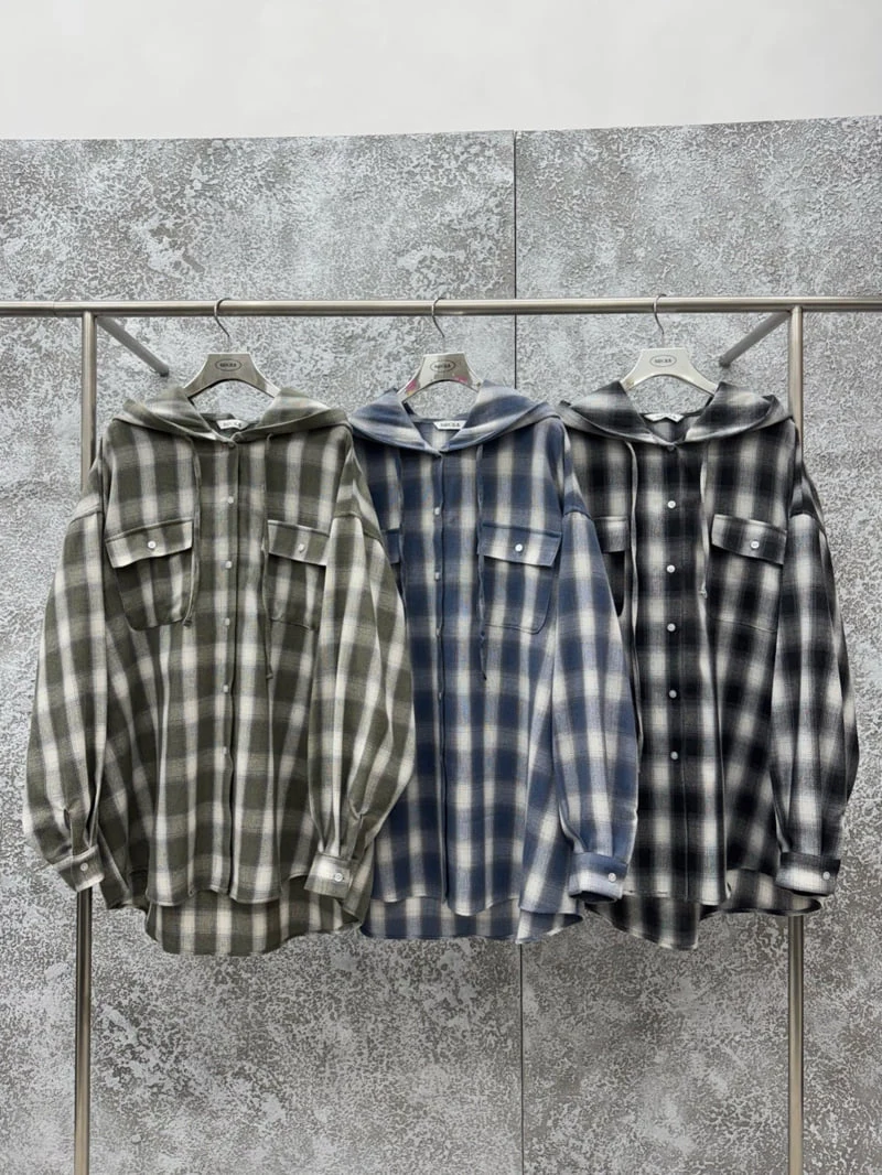 Badcalm - Korean Women Fashion - #momslook - Cool Hooded Shirt - 9