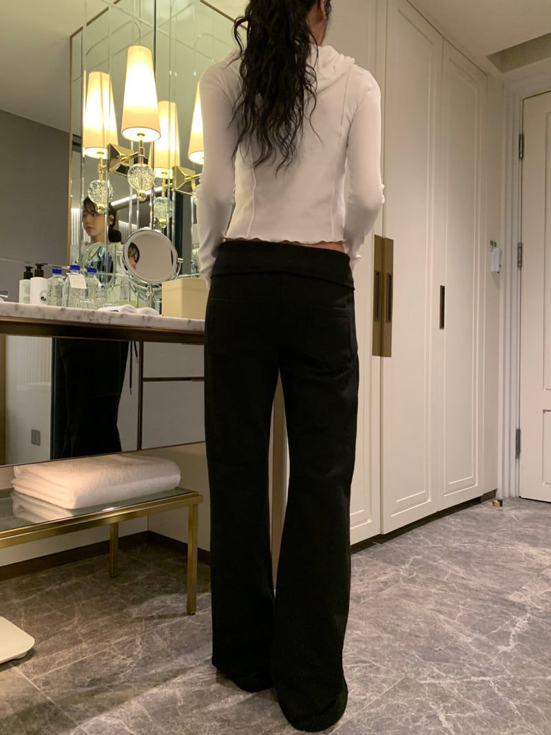 Badcalm - Korean Women Fashion - #momslook - Slim Bootcut Pants - 6