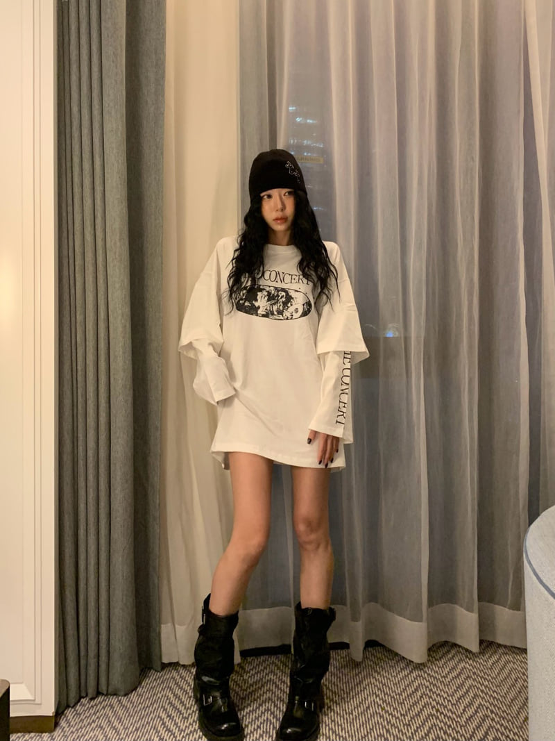 Badcalm - Korean Women Fashion - #momslook - Concert Layered Tee - 3