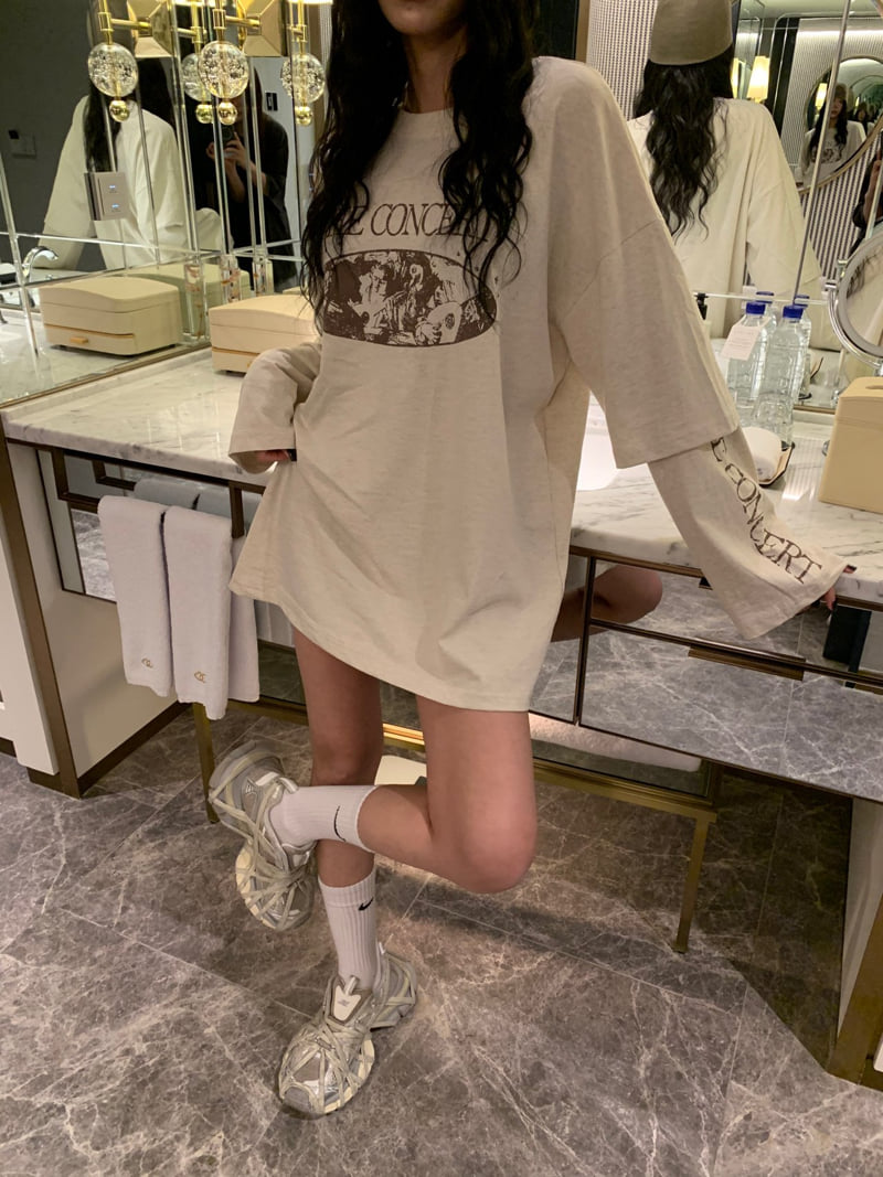 Badcalm - Korean Women Fashion - #momslook - Concert Layered Tee - 9