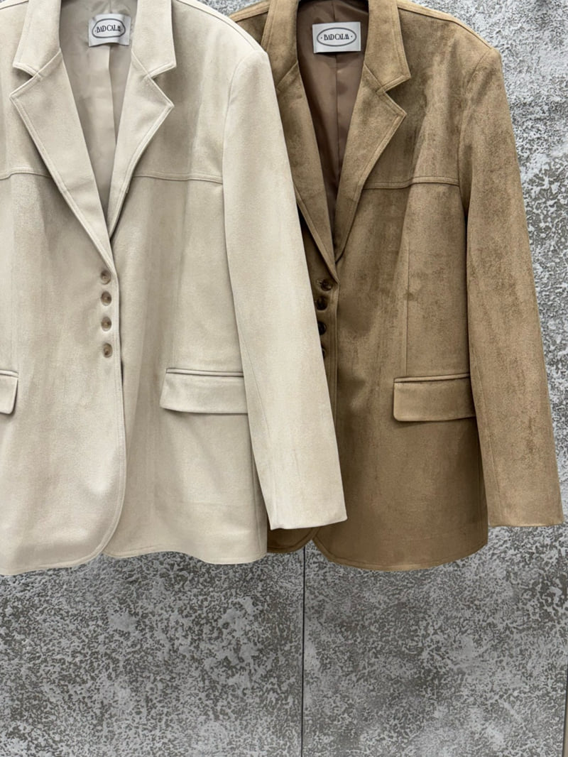 Badcalm - Korean Women Fashion - #momslook - Suede Half Jacket - 10