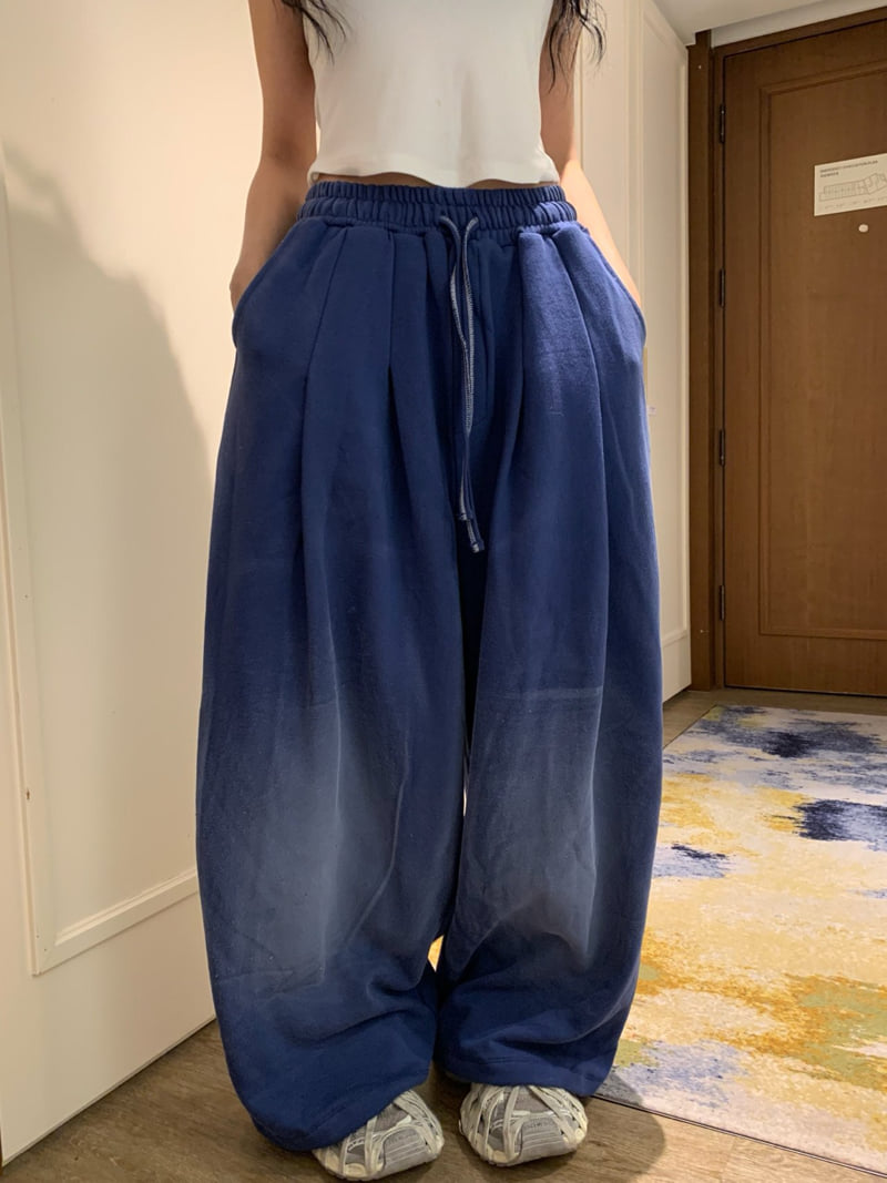 Badcalm - Korean Women Fashion - #romanticstyle - Dirty Pintuck Pants - 9