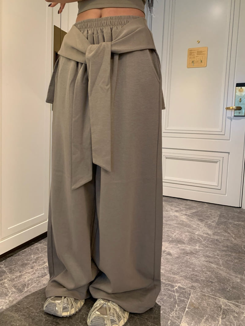 Badcalm - Korean Women Fashion - #romanticstyle - Wrap Cardigan Pants