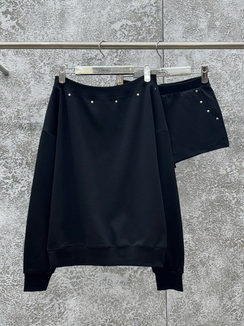 Badcalm - Korean Women Fashion - #thatsdarling - Piece Shoulder Set - 12